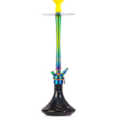 COCOYAYA King Ross Hookah - Rainbow (Black Base)