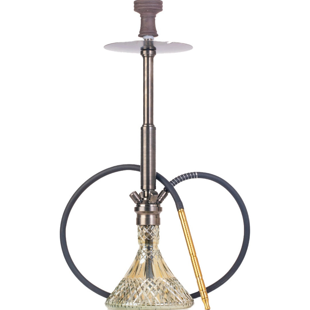 COCOYAYA King Series Spiral Hookah - Bronze Stem & CGB Base