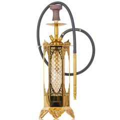 COCOYAYA Minar Hookah - Gold Stem & Bottle Base