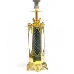 COCOYAYA Minar Hookah - Gold Stem & Bottle Base