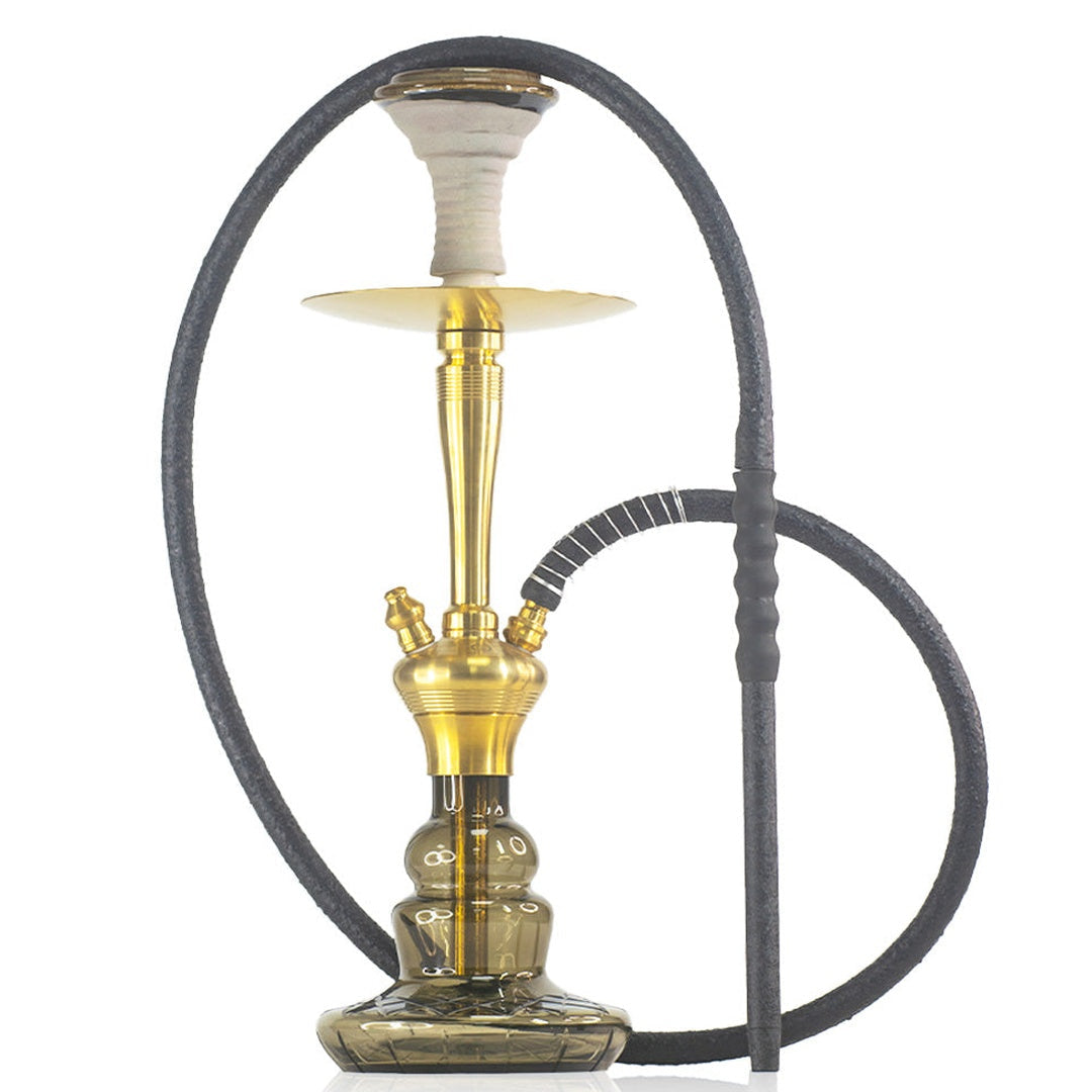 COCOYAYA Pablo Hookah - Gold Stem & Grey Base