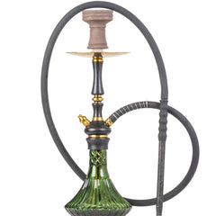 COCOYAYA Pasha Hookah - Black Stem & Green Base
