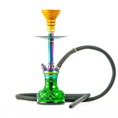 COCOYAYA Poco Hookah (Conquer Series) - Rainbow Stem & Green Base