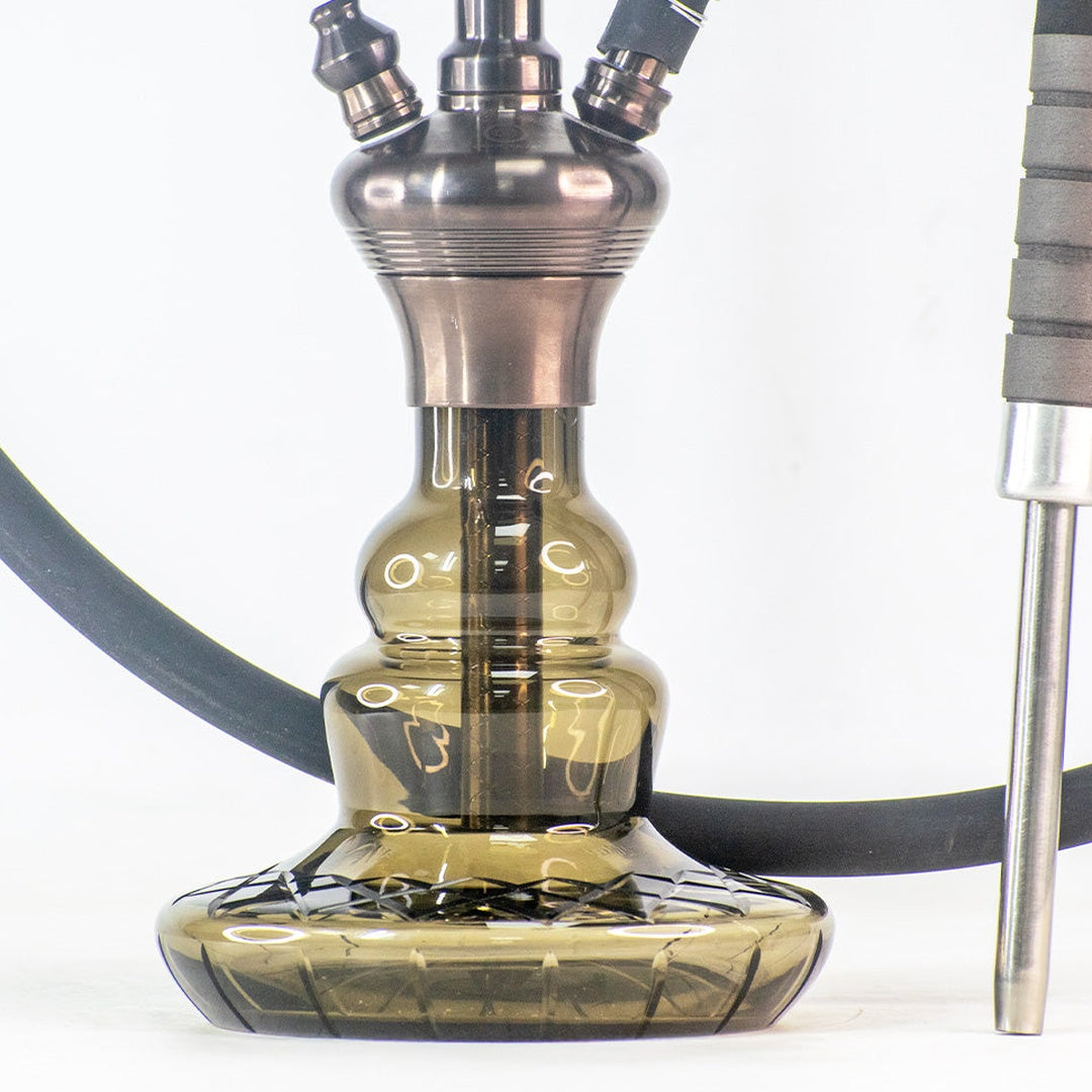 COCOYAYA Pablo Hookah - Bronze Stem & Grey Base
