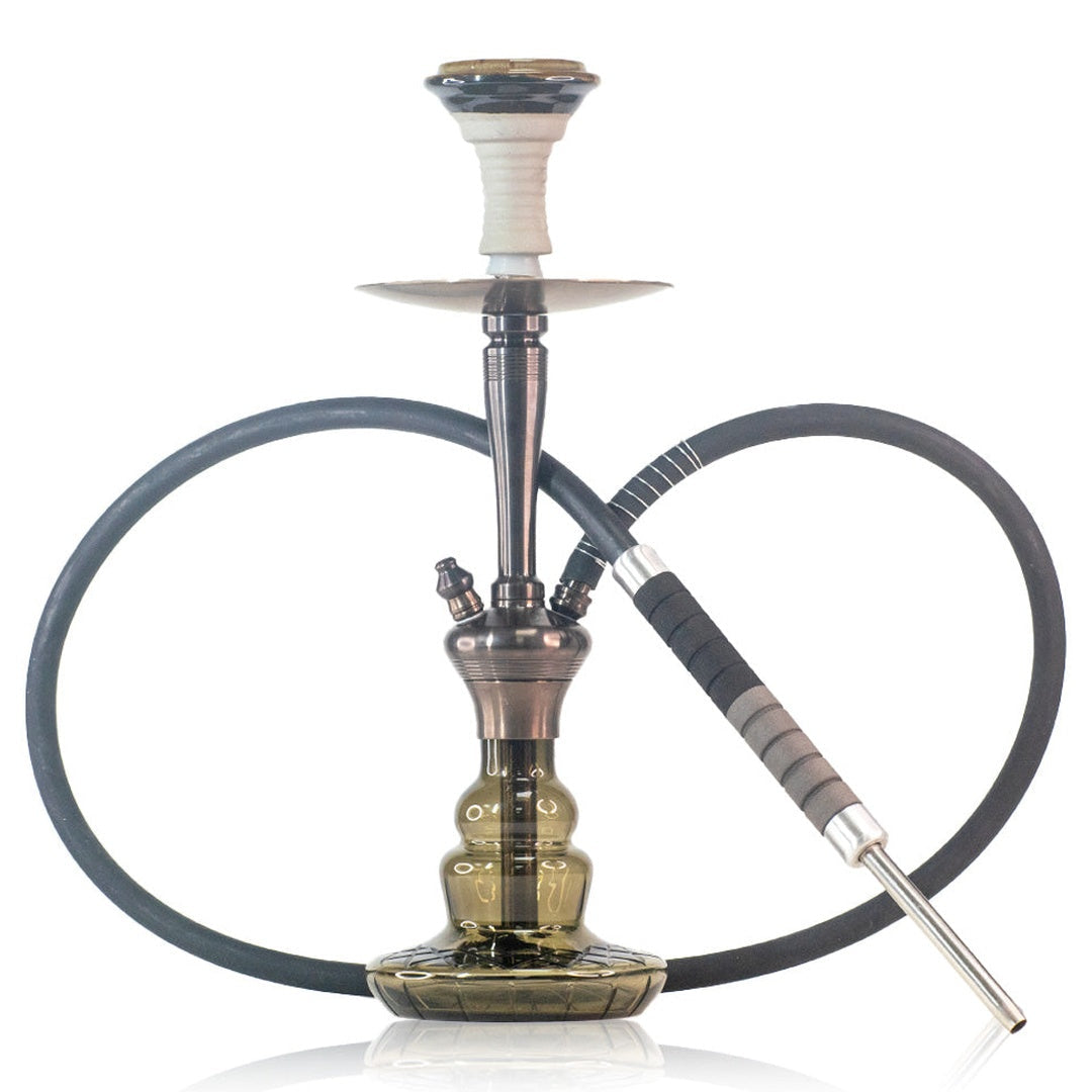 COCOYAYA Pablo Hookah - Bronze Stem & Grey Base