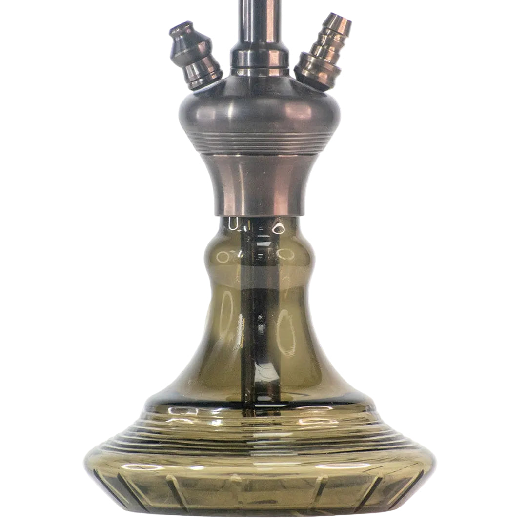 COCOYAYA Pablo Hookah - Bronze Stem & Grey Base