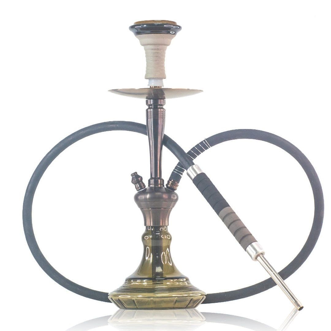 COCOYAYA Pablo Hookah - Bronze Stem & Grey Base