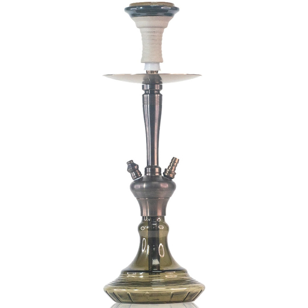 COCOYAYA Pablo Hookah - Bronze Stem & Grey Base