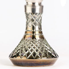 COCOYAYA Pedro Hookah - Silver Stem & Cut Glass Base