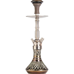 COCOYAYA Pedro Hookah - Silver Stem & Cut Glass Base