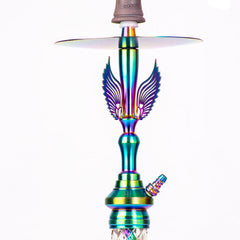 COCOYAYA Phantom Hookah - Rainbow Stem & Transparent Base