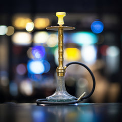 COCOYAYA Rizzi Hookah - Golden &  Transparent Base