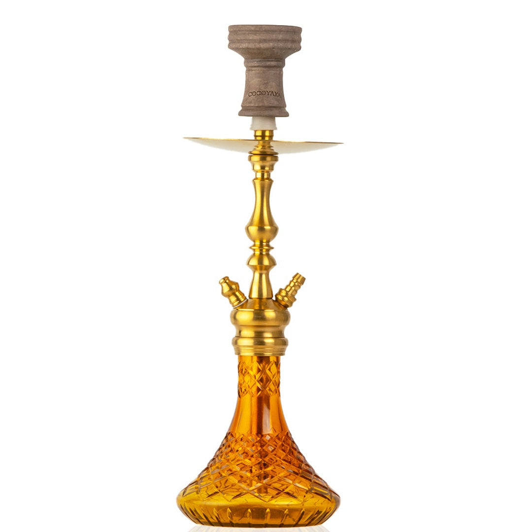 COCOYAYA Simba Hookah - Amber Base & Golden Stem