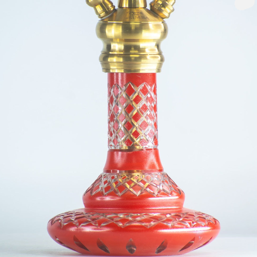 COCOYAYA Simba 2.0 Hookah - Gold Stem & Red Base