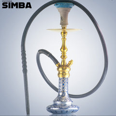 COCOYAYA Simba 2.0 Hookah - Gold Stem & Blue Base