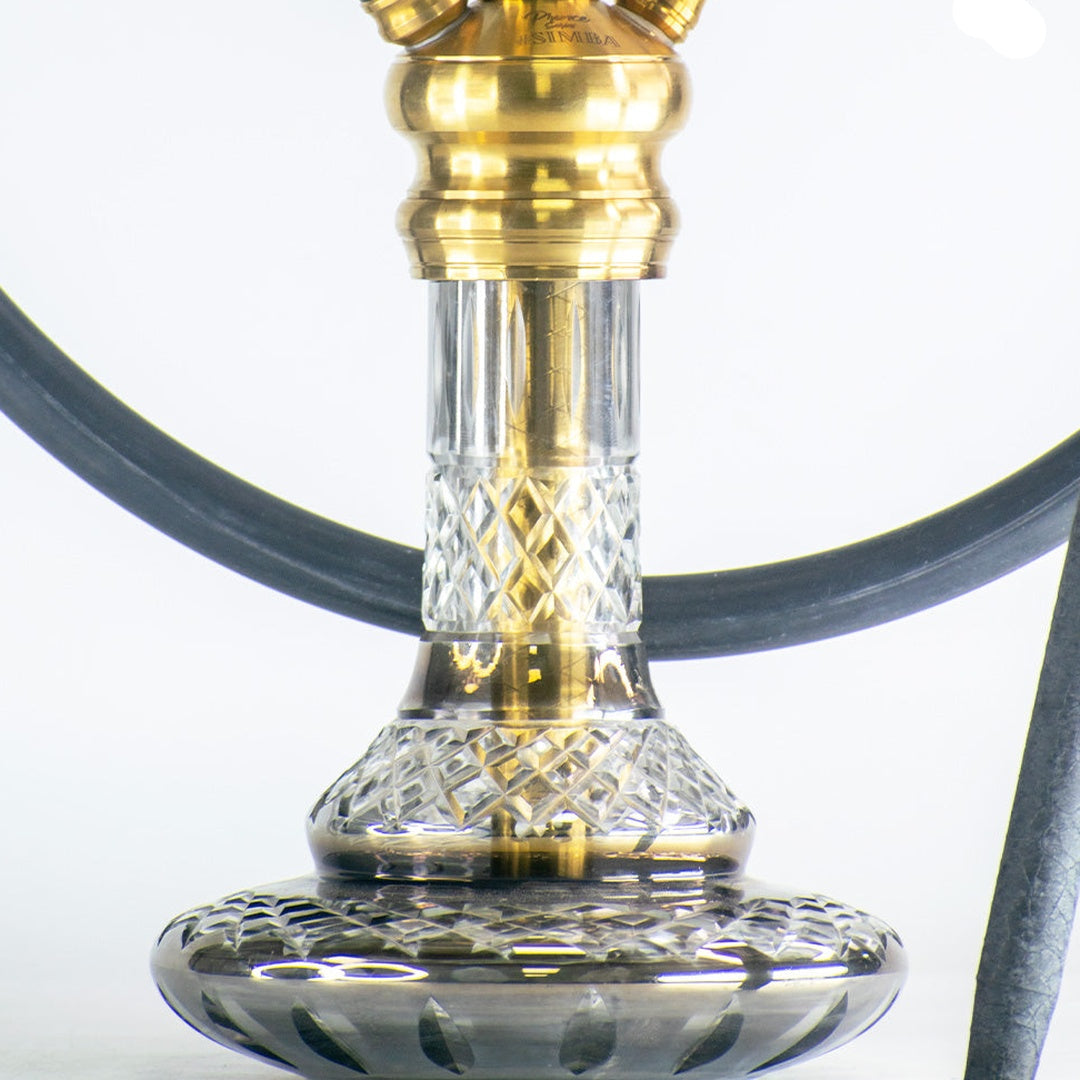 COCOYAYA Simba 2.0 Hookah - Gold Stem & Cut Glass Base