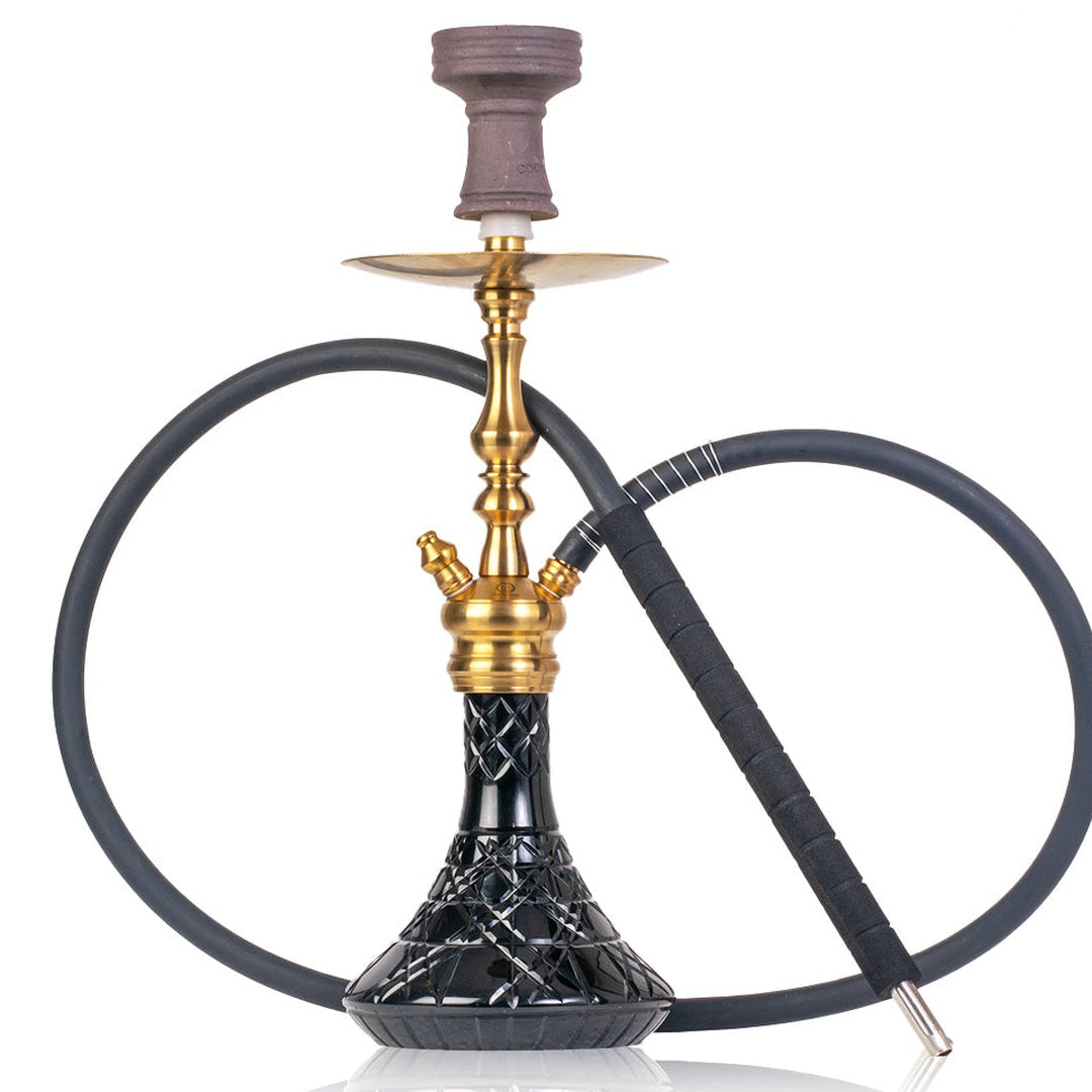 COCOYAYA Simba Hookah - Gold Stem & Black Base