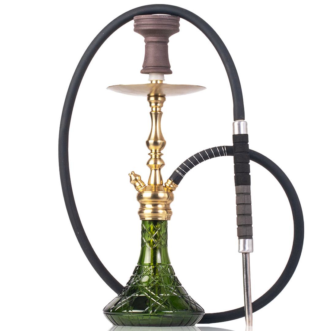 COCOYAYA Simba Hookah - Light Green Base & Golden Stem