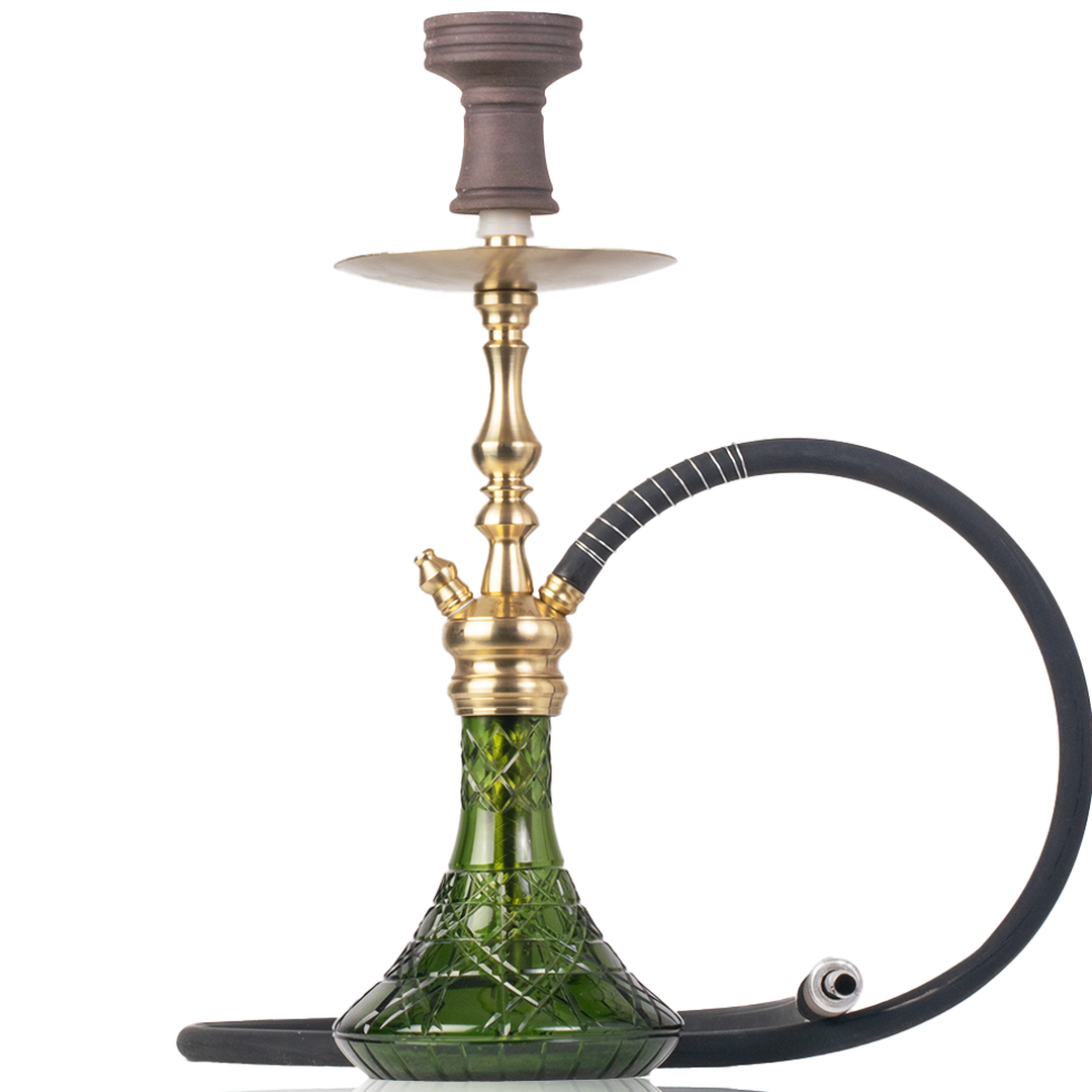 COCOYAYA Simba Hookah - Light Green Base & Golden Stem