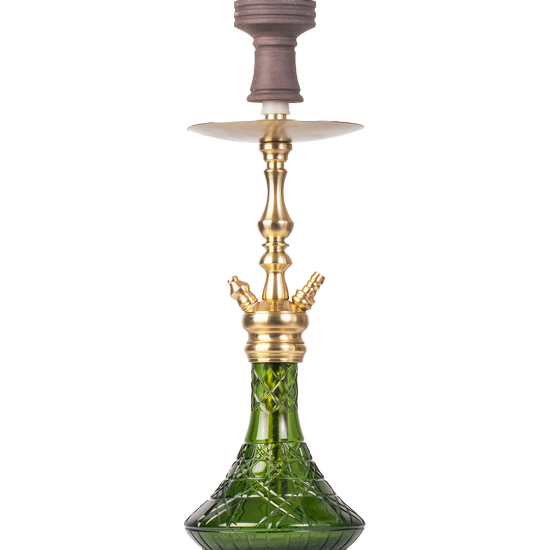 COCOYAYA Simba Hookah - Light Green Base & Golden Stem