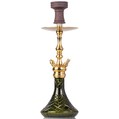 COCOYAYA Simba Hookah - Dark Green Base & Golden Stem