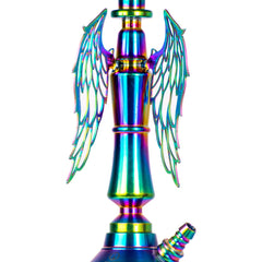 COCOYAYA Shadow Hookah (Angel Series) - Rainbow Stem & Transparent Base
