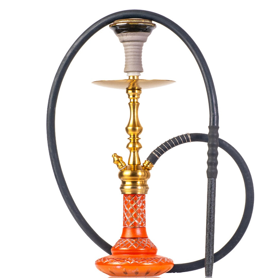 COCOYAYA Simba 2. 0 Hookah - Gold Stem & Orange Base