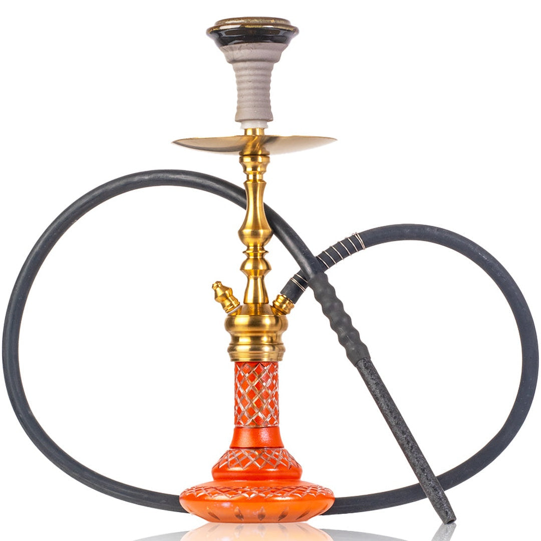 COCOYAYA Simba 2. 0 Hookah - Gold Stem & Orange Base