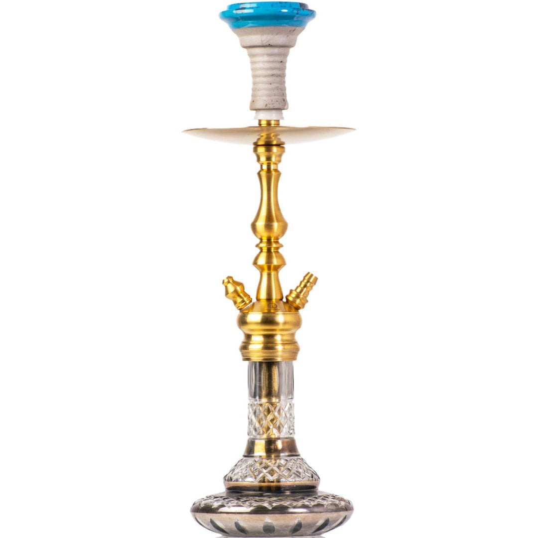 COCOYAYA Simba 2.0 Hookah - Gold Stem & Cut Glass Base
