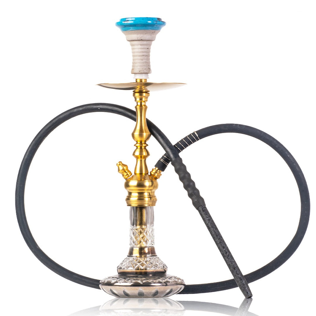 COCOYAYA Simba 2.0 Hookah - Gold Stem & Cut Glass Base