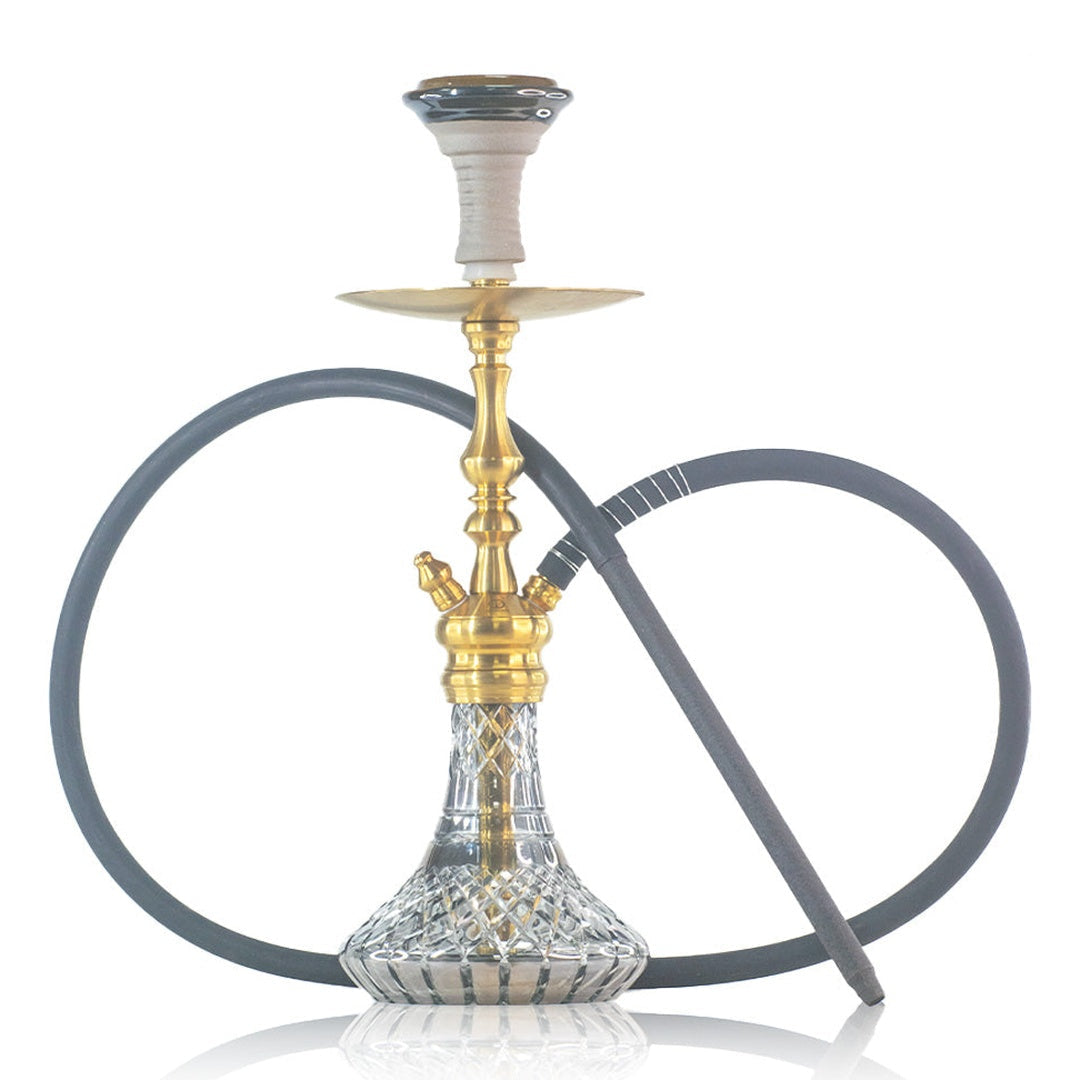 COCOYAYA Simba Hookah - Golden (Cut Glass Base)