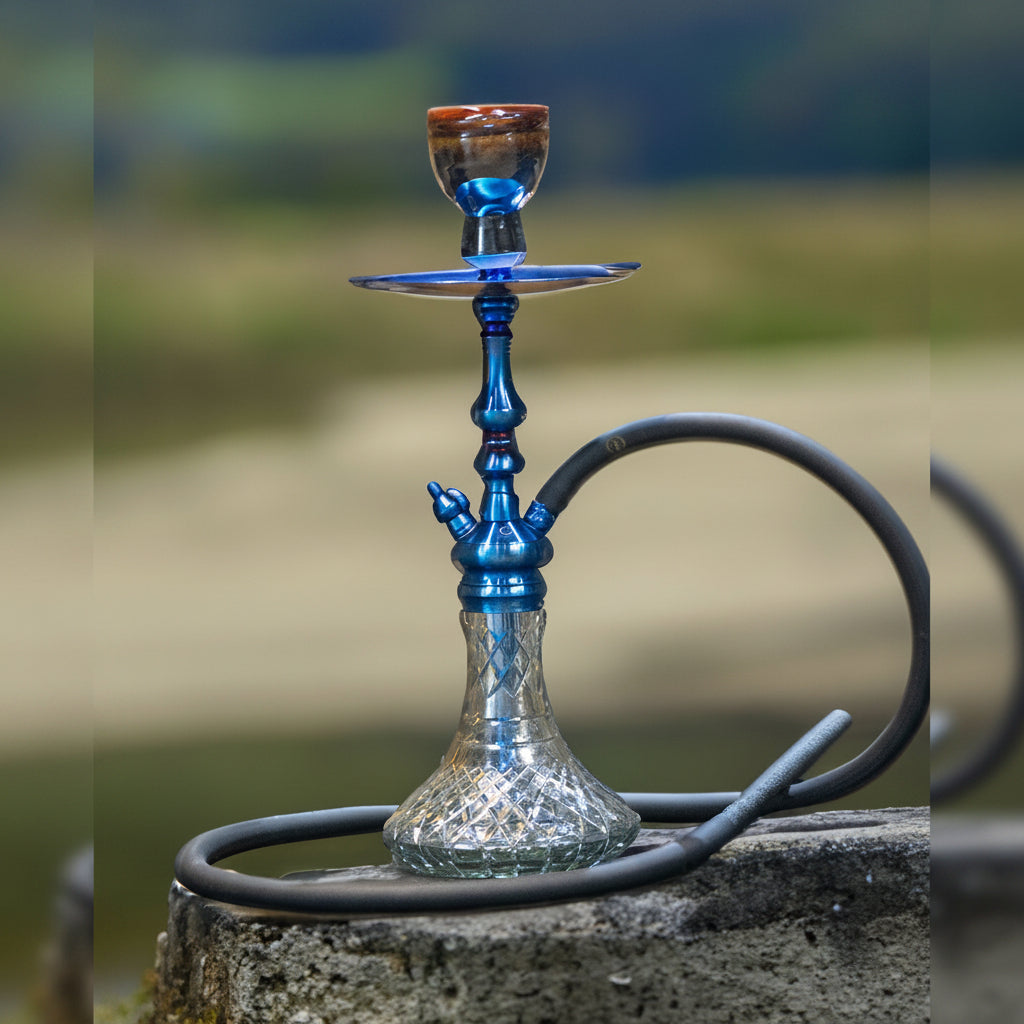 COCOYAYA Simba Hookah - Blue Stem & Grey Base