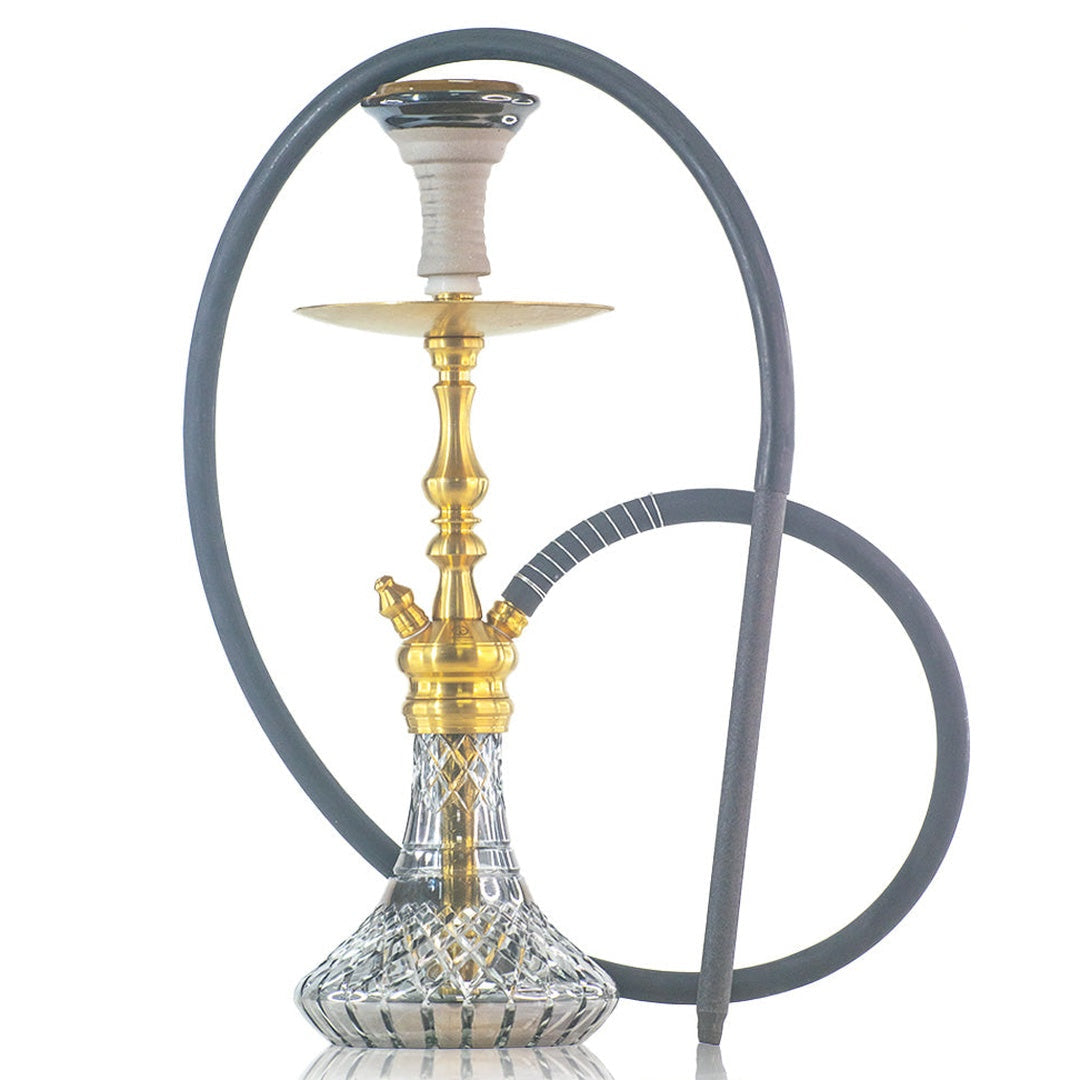 COCOYAYA Simba Hookah - Golden (Cut Glass Base)