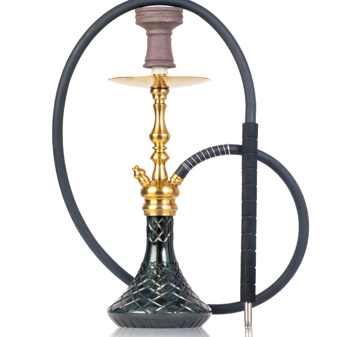 COCOYAYA Simba Hookah - Gold Stem & Black Base