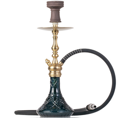 COCOYAYA Simba Hookah - Dark Blue Base & Golden Stem