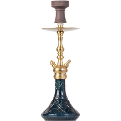 COCOYAYA Simba Hookah - Dark Blue Base & Golden Stem