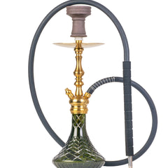 COCOYAYA Simba Hookah - Gold Stem & Green Base