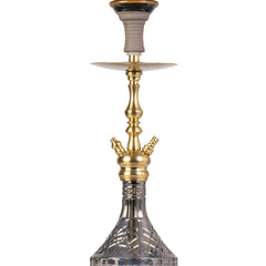 COCOYAYA Simba Hookah - Gold Stem & Dark Grey Base