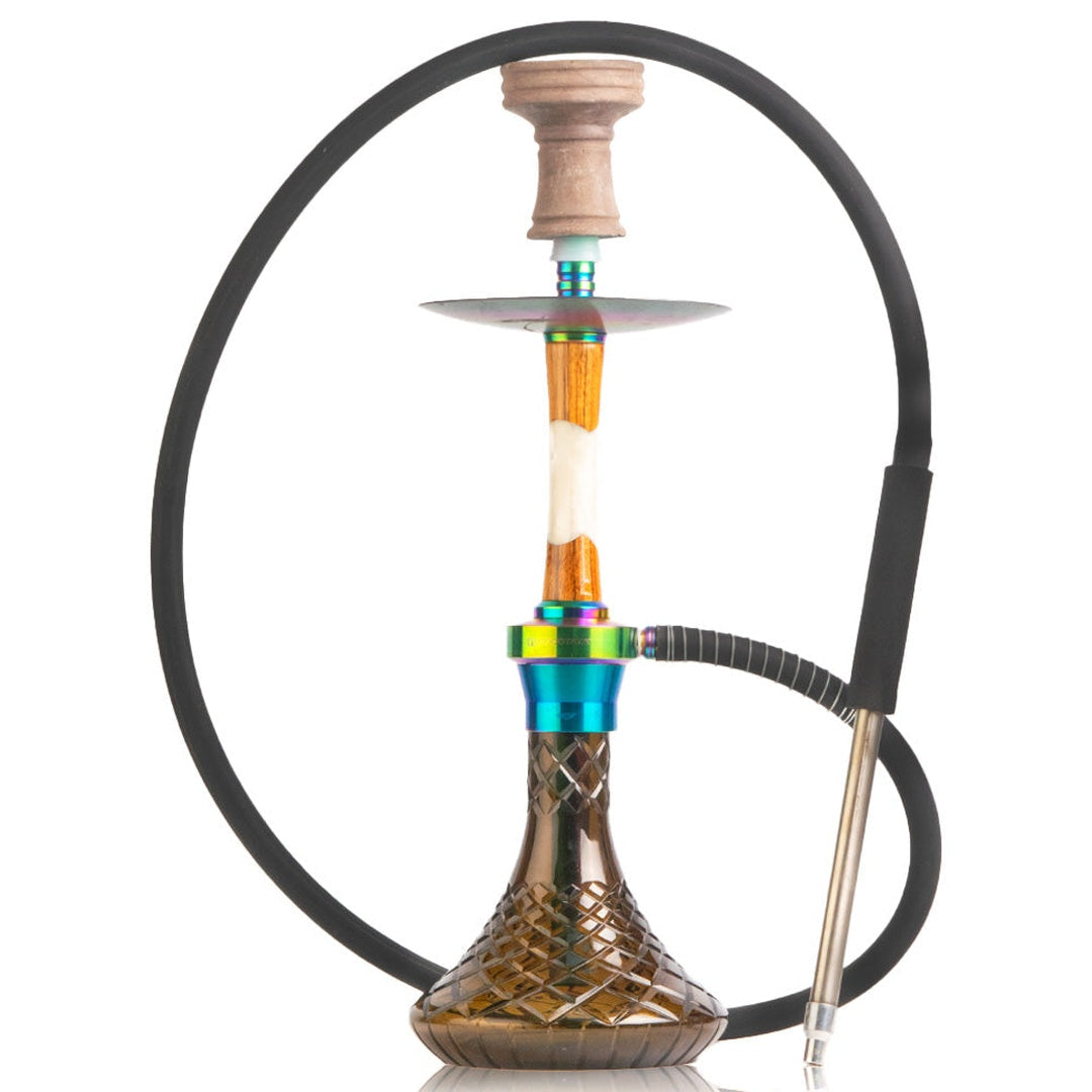 COCOYAYA Sydney Hookah - Rainbow Stem & Grey Base