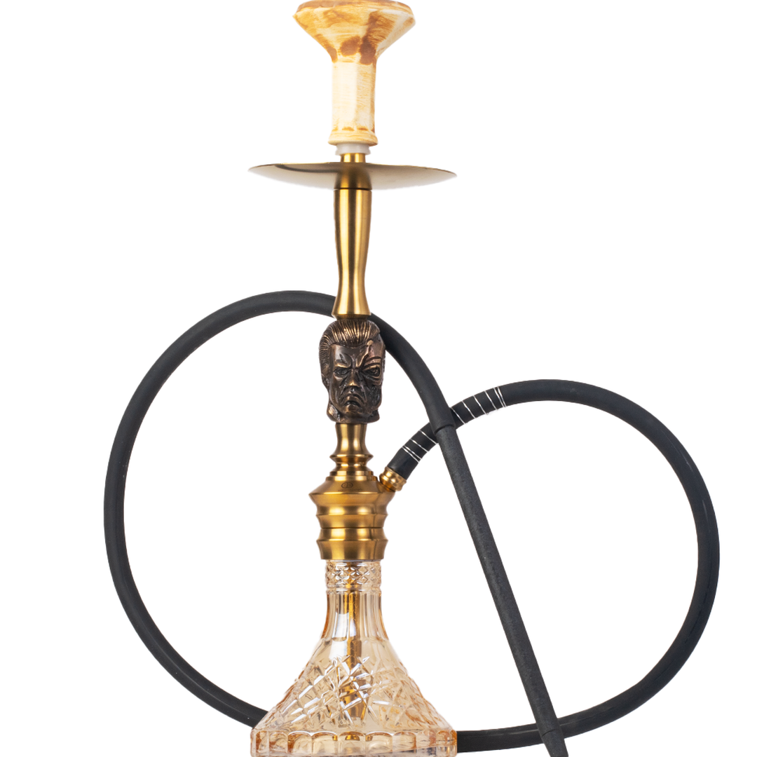COCOYAYA Terminator Bohemian Hookah - Gold Stem & Transparent Base