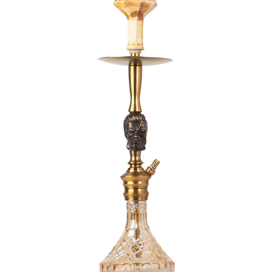 COCOYAYA Terminator Bohemian Hookah - Gold Stem & Transparent Base