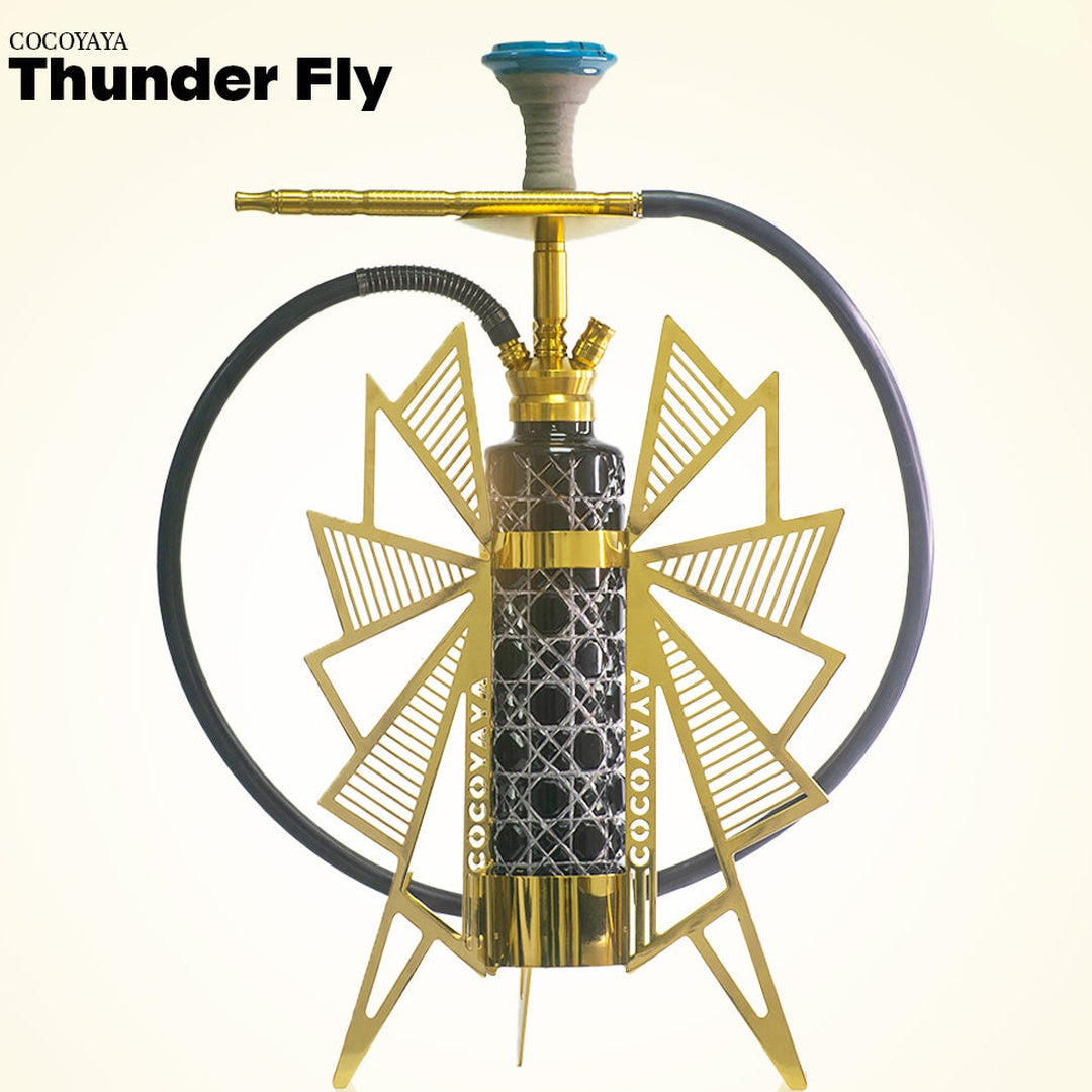 COCOYAYA Thunder Fly Hookah - Golden Wings & Black Base