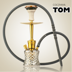 COCOYAYA Tom 2.0 Hookah - Gold Stem & Cut Glass Base