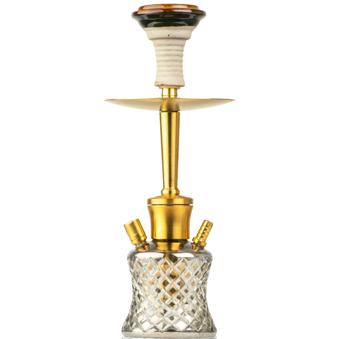 COCOYAYA Tom 2.0 Hookah - Gold Stem & Cut Glass Base