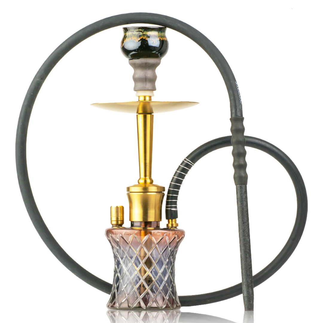 COCOYAYA Tom 2.0 Hookah - Gold Stem & Black Base