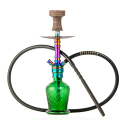 COCOYAYA VIP Amy Hookah - Rainbow Stem & Green Base