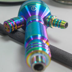 COCOYAYA VIP Micky Hookah - Rainbow Stem & Cut Glass Base