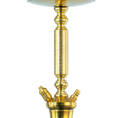 COCOYAYA Valencia Hookah with Bag- Gold & Transparent Base