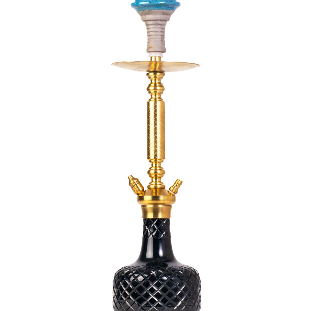 COCOYAYA Valencia Hookah - Gold Stem & Black Base