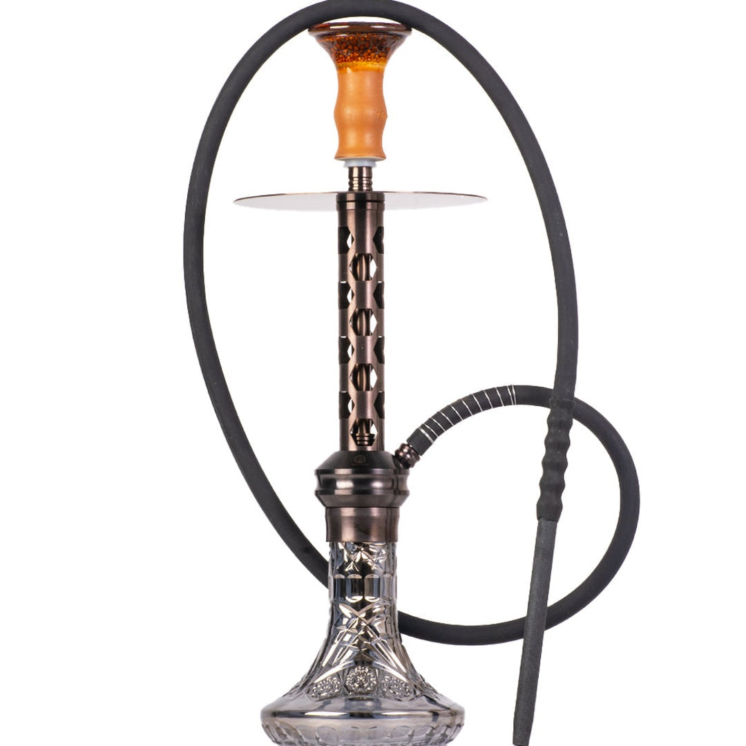 COCOYAYA Valeria Hexa Hookah - Bronze Stem & Grey Base